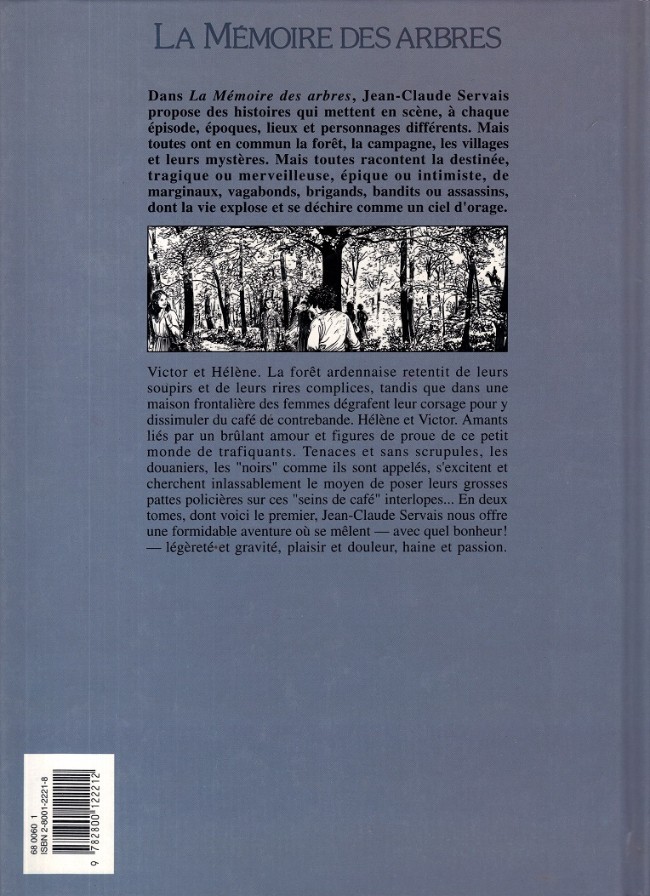 Verso de l'album La Mémoire des arbres Tome 3 Les seins de café - Tome 1