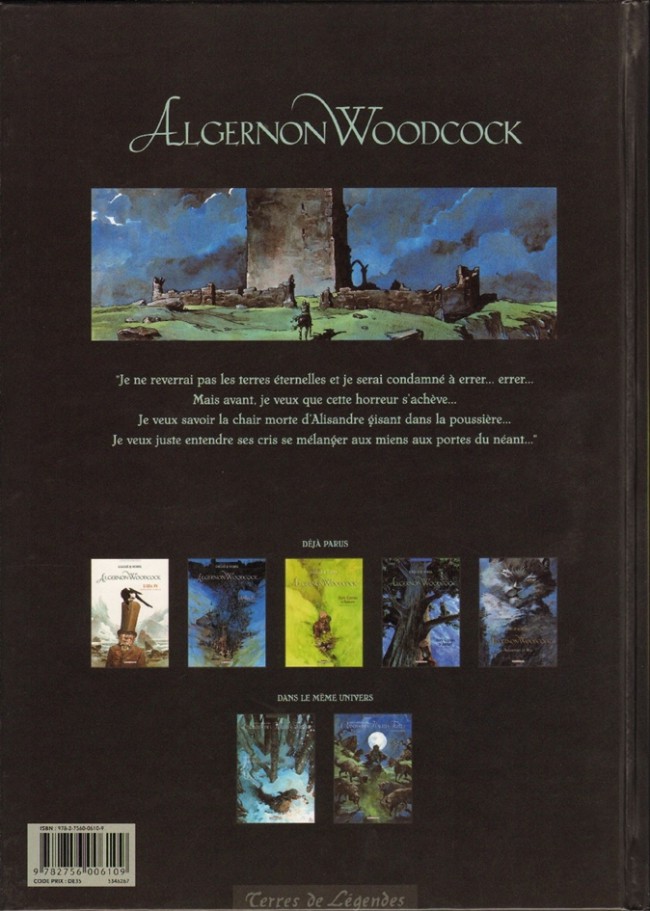 Verso de l'album Algernon Woodcock Tome 5 Alisandre le Bel