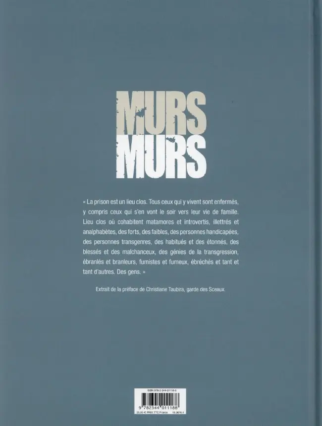 Verso de l'album Murs Murs La vie plus forte que les barreaux