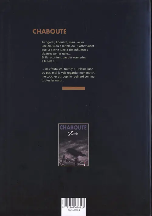 Verso de l'album Pleine Lune