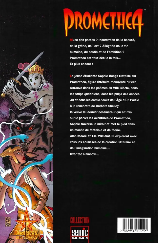 Verso de l'album Promethea 1