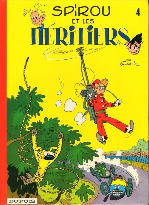 Couverture de l'album Spirou et Fantasio Tome 4 Spirou et les héritiers