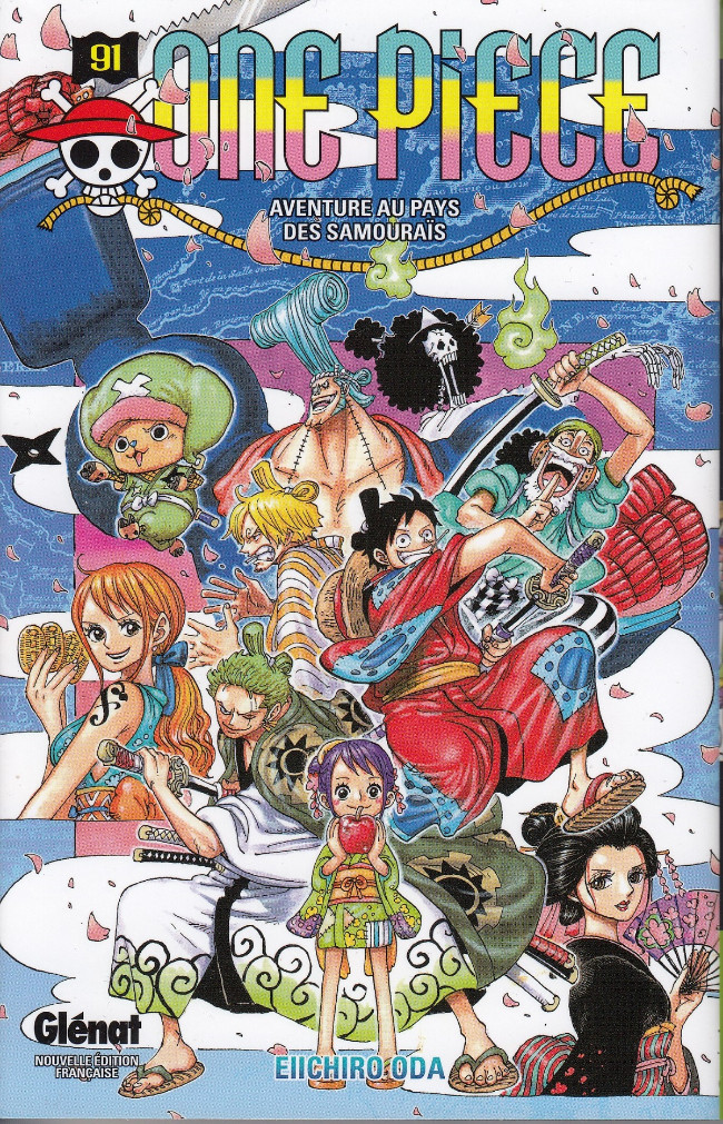 Couverture de l'album One Piece Tome 91 Aventure au pays des samouraïs