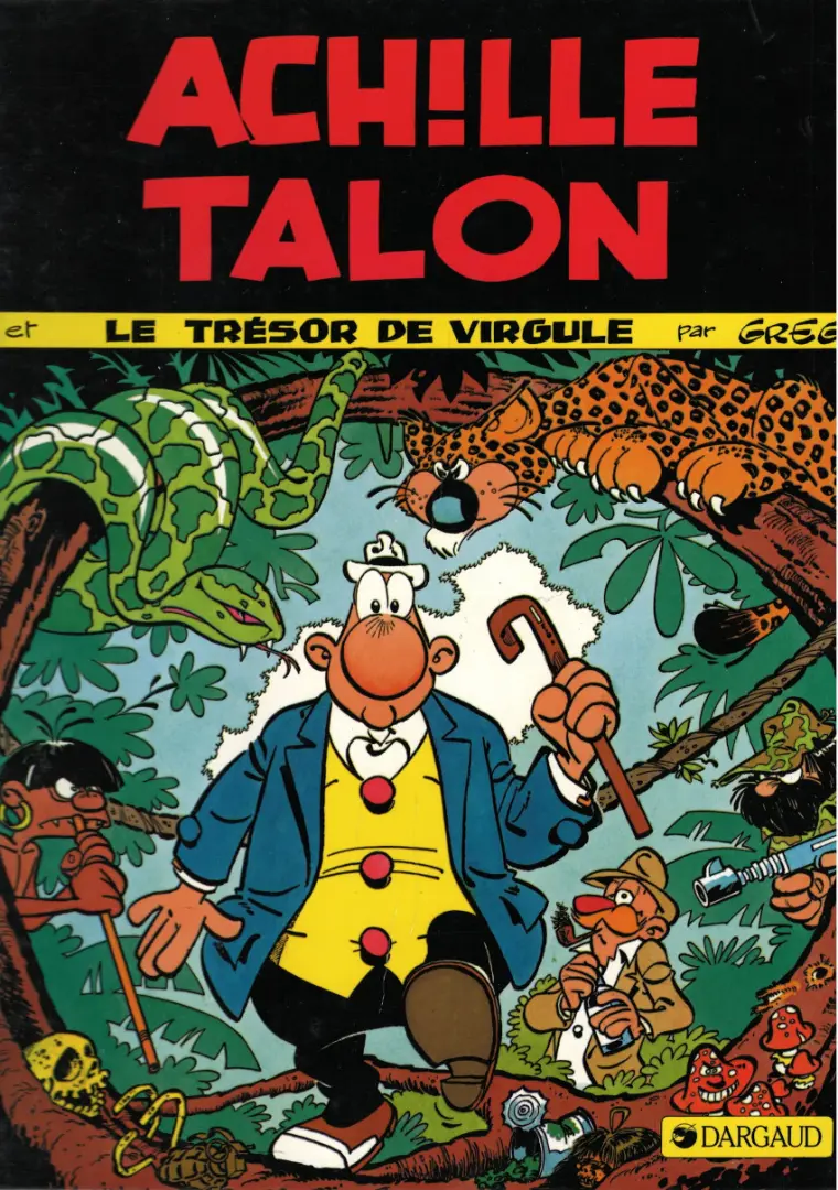Couverture de l'album Achille Talon Tome 16 Achille Talon et le trésor de Virgule