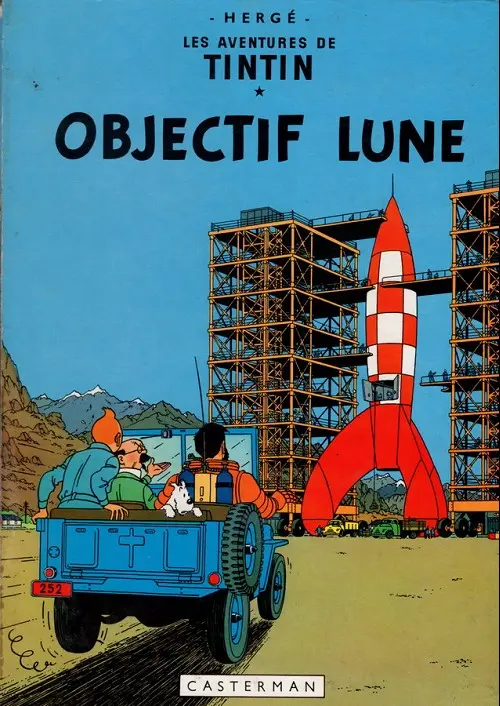 Couverture de l'album Tintin Tome 16 Objectif Lune