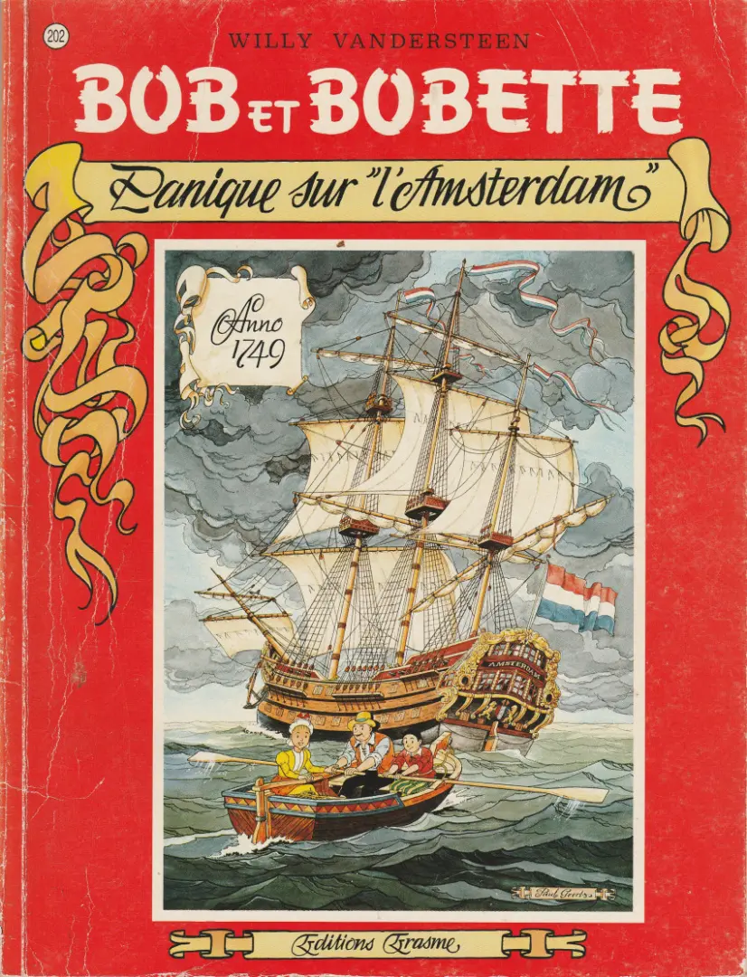 Couverture de l'album Bob et Bobette Tome 202 Panique sur l'Amsterdam