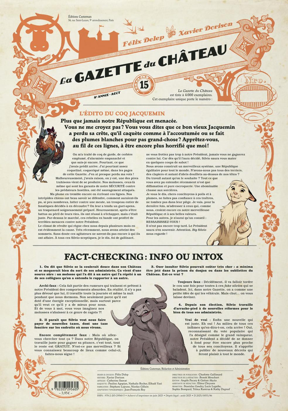 Couverture de l'album La Gazette du Château N° 15