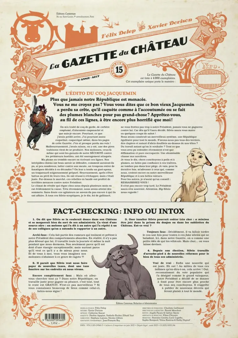 Couverture de l'album La Gazette du Château N° 15