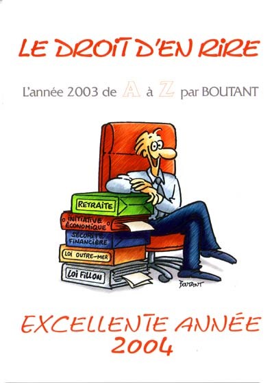 Couverture de l'album Le droit d'en rire - L'année 2003 de A à Z par Boutant