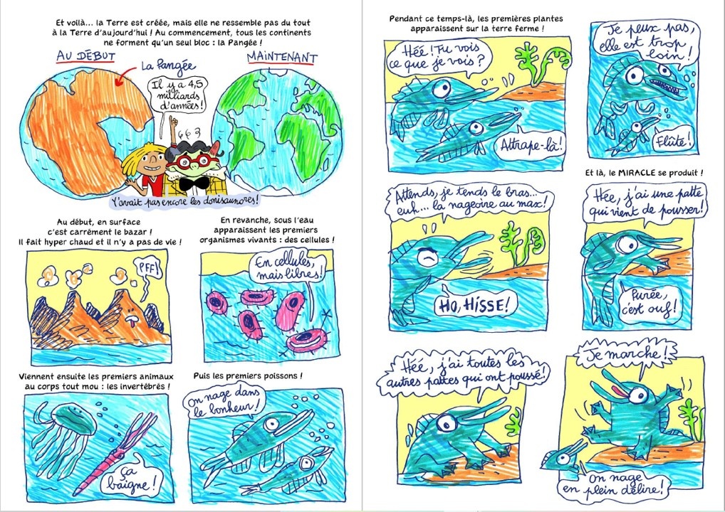 Planche de l'album Les DingoDocus BD Les dinosaures