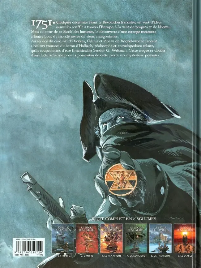 Verso de l'album Le siècle des ombres Tome 6 Le diable