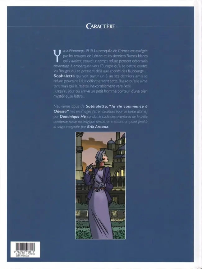 Verso de l'album Sophaletta Tome 9 Ta vie commence à Odessa