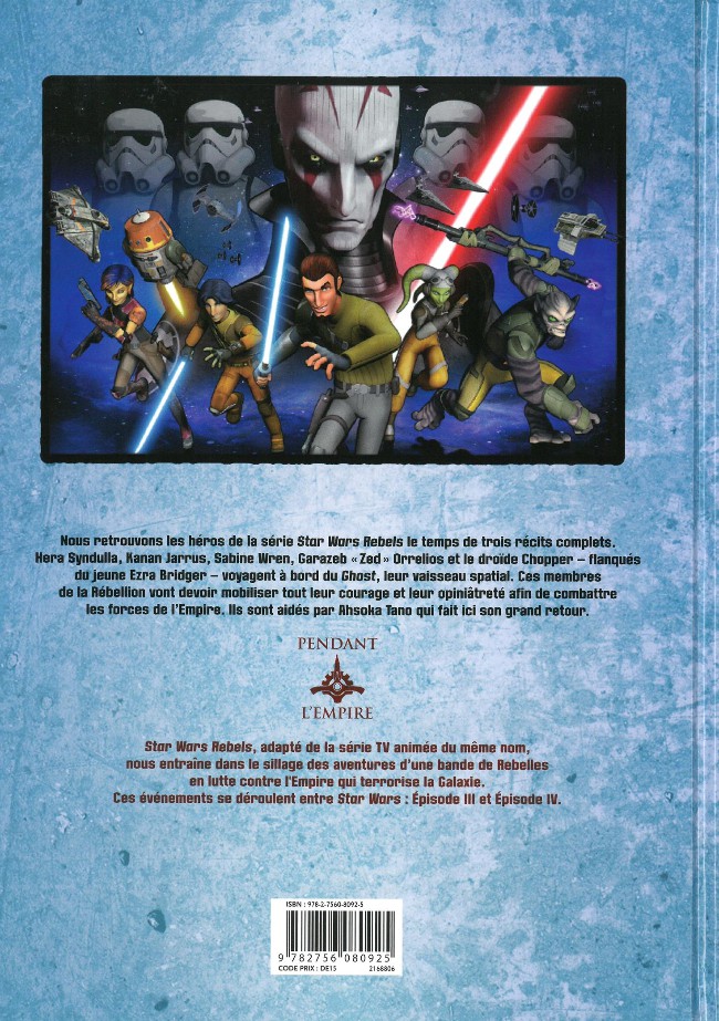 Verso de l'album Star Wars - Rebels Tome 4