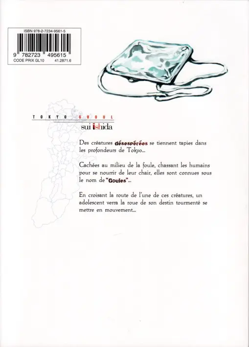 Verso de l'album Tokyo Ghoul 1