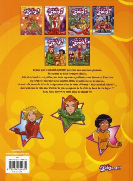 Verso de l'album Totally Spies Tome 6 Le grand Moudini