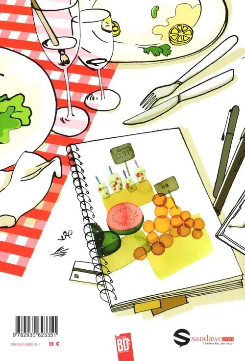 Verso de l'album Webtrip Tome 2 Récits & recettes entre Lyon et Barcelone