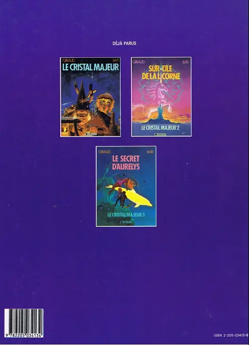 Verso de l'album Altor Tome 2 Sur l'île de la licorne