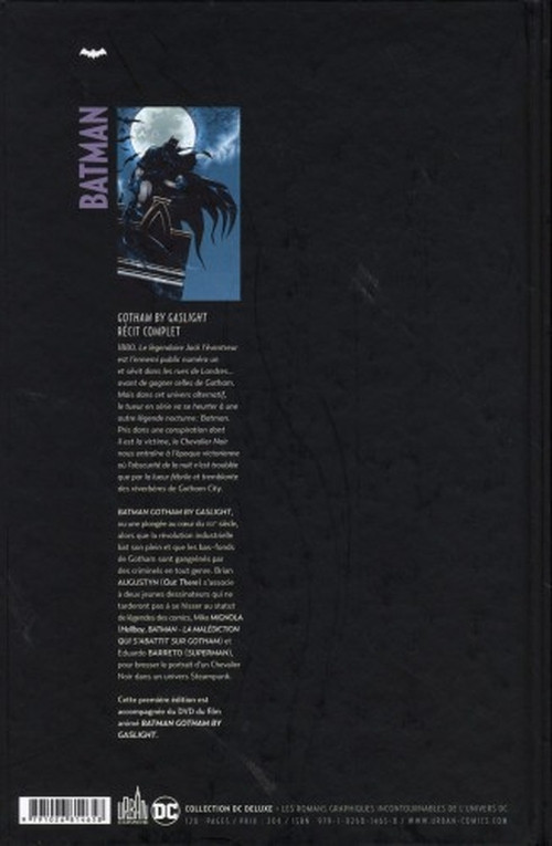 Verso de l'album Batman : Gotham au XIXe siècle Gotham by Gaslight