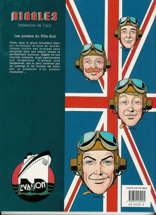 Verso de l'album Biggles Tome 2 Les pirates du Pôle Sud