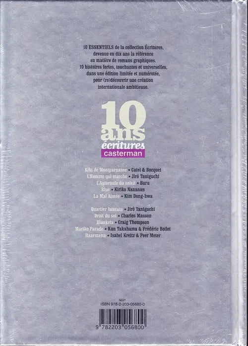 Verso de l'album Blankets