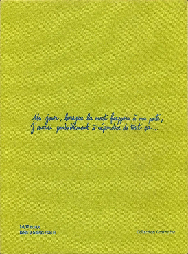 Verso de l'album The Autobiography of me too Tome Two