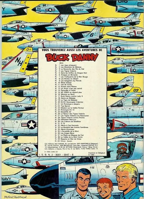 Verso de l'album Buck Danny Tome 10 Pilotes d'essai