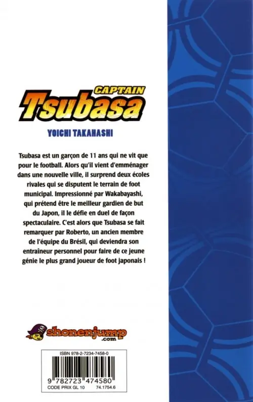 Verso de l'album Captain Tsubasa Tome 1 Tsubasa, prends ton envol !