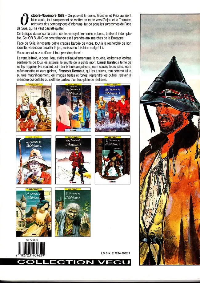 Verso de l'album Les Chemins de Malefosse Tome 5 L'or blanc