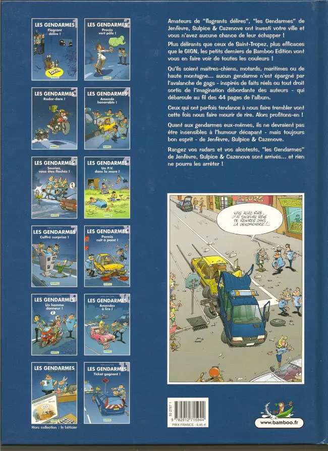 Verso de l'album Les Gendarmes Tome 6 Un P.V. dans la mare !