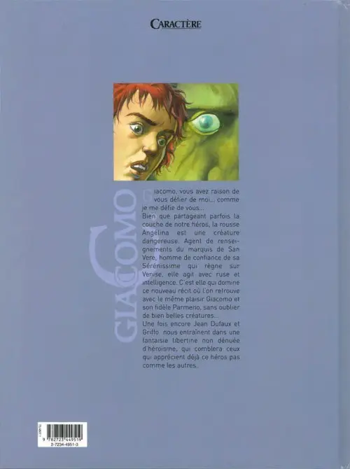Verso de l'album Giacomo C. Tome 7 Angelina