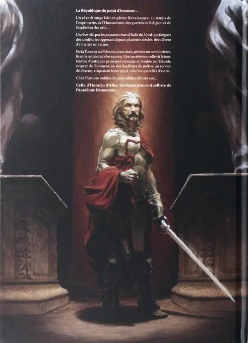 Verso de l'album Horacio d'Alba Tome 1 La République du point d'honneur