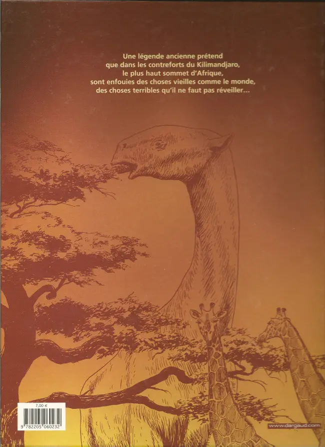 Verso de l'album Kenya Tome 1 Apparitions