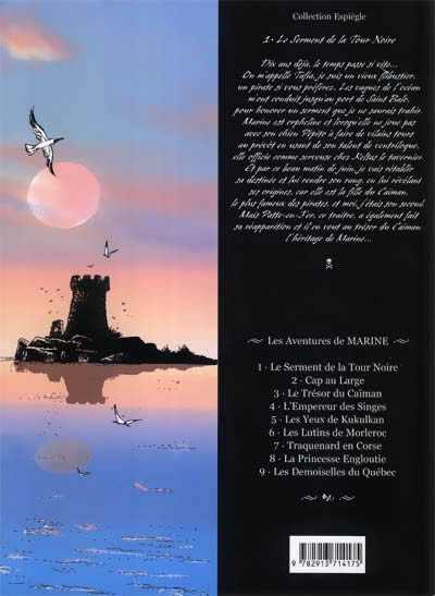 Verso de l'album Marine Tome 1 Le serment de la tour noire