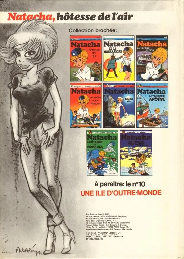 Verso de l'album Natacha Tome 9 Les machines incertaines