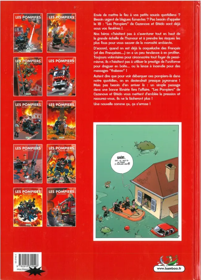 Verso de l'album Les Pompiers Tome 1 Des gars des eaux