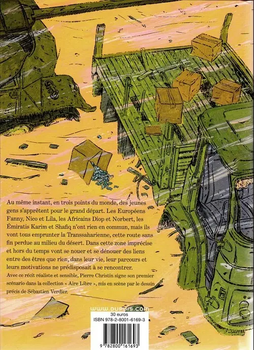 Verso de l'album Rencontre sur la Transsaharienne
