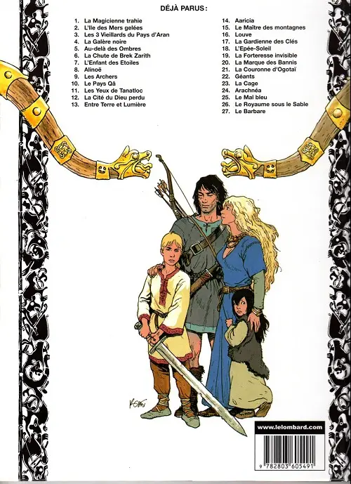 Verso de l'album Thorgal Tome 10 Le Pays Qâ