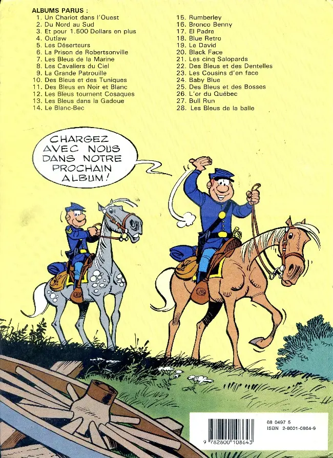 Verso de l'album Les Tuniques Bleues Tome 7 Les bleus de la marine