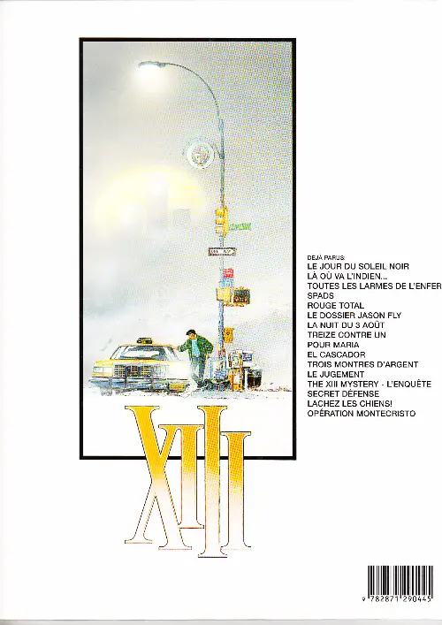 Verso de l'album XIII Tome 5 Rouge total