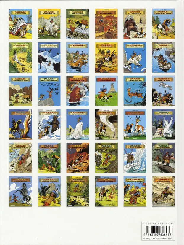 Verso de l'album Yakari Tome 4 Yakari et Nanabozo