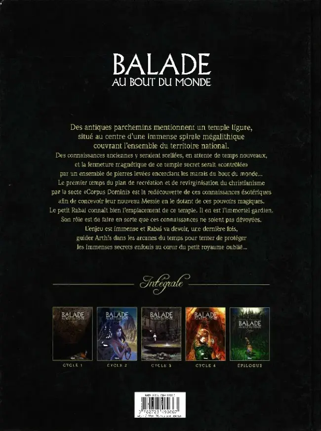 Verso de l'album Balade au Bout du monde Intégrale Cycle 4