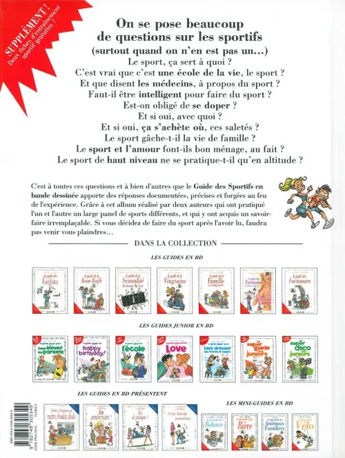 Verso de l'album Le Guide Tome 35 Le guide des sportifs