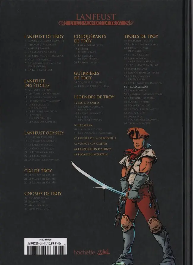 Verso de l'album Lanfeust et les mondes de Troy Tome 56 Trolls de Troy - Trollympiades