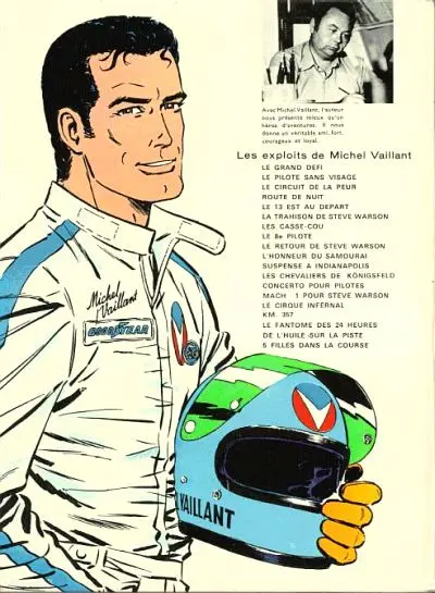 Verso de l'album Michel Vaillant Tome 20 Rodéo sur 2 roues