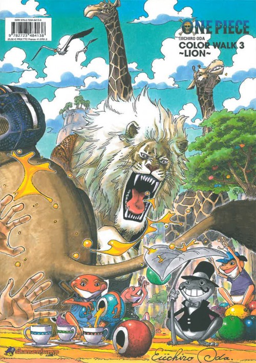 Verso de l'album One Piece Color walk 3 Lion