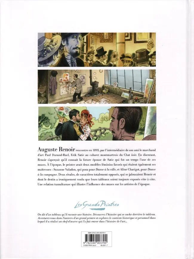 Verso de l'album Les Grands Peintres Tome 14 Renoir