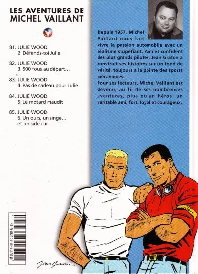 Verso de l'album Michel Vaillant La Collection Tome 81 Défends-toi Julie
