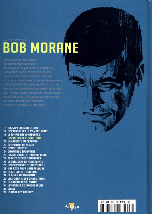 Verso de l'album Bob Morane La collection - Altaya Tome 20 Les bulles de l'Ombre Jaune