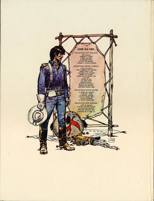 Verso de l'album Blueberry Tome 7 Le cheval de fer