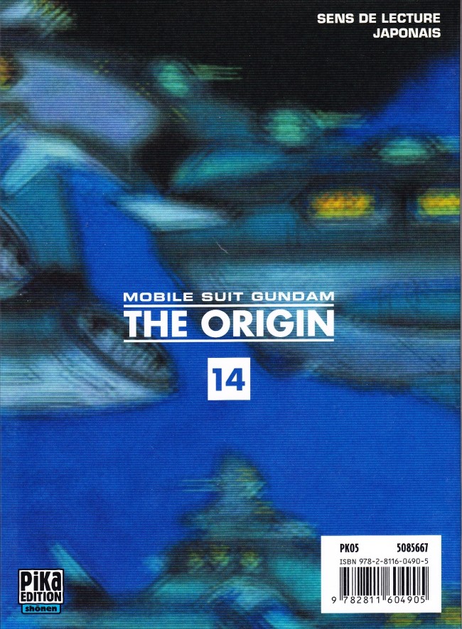 Verso de l'album Mobile Suit Gundam - The Origin 14 Loum - 2e partie